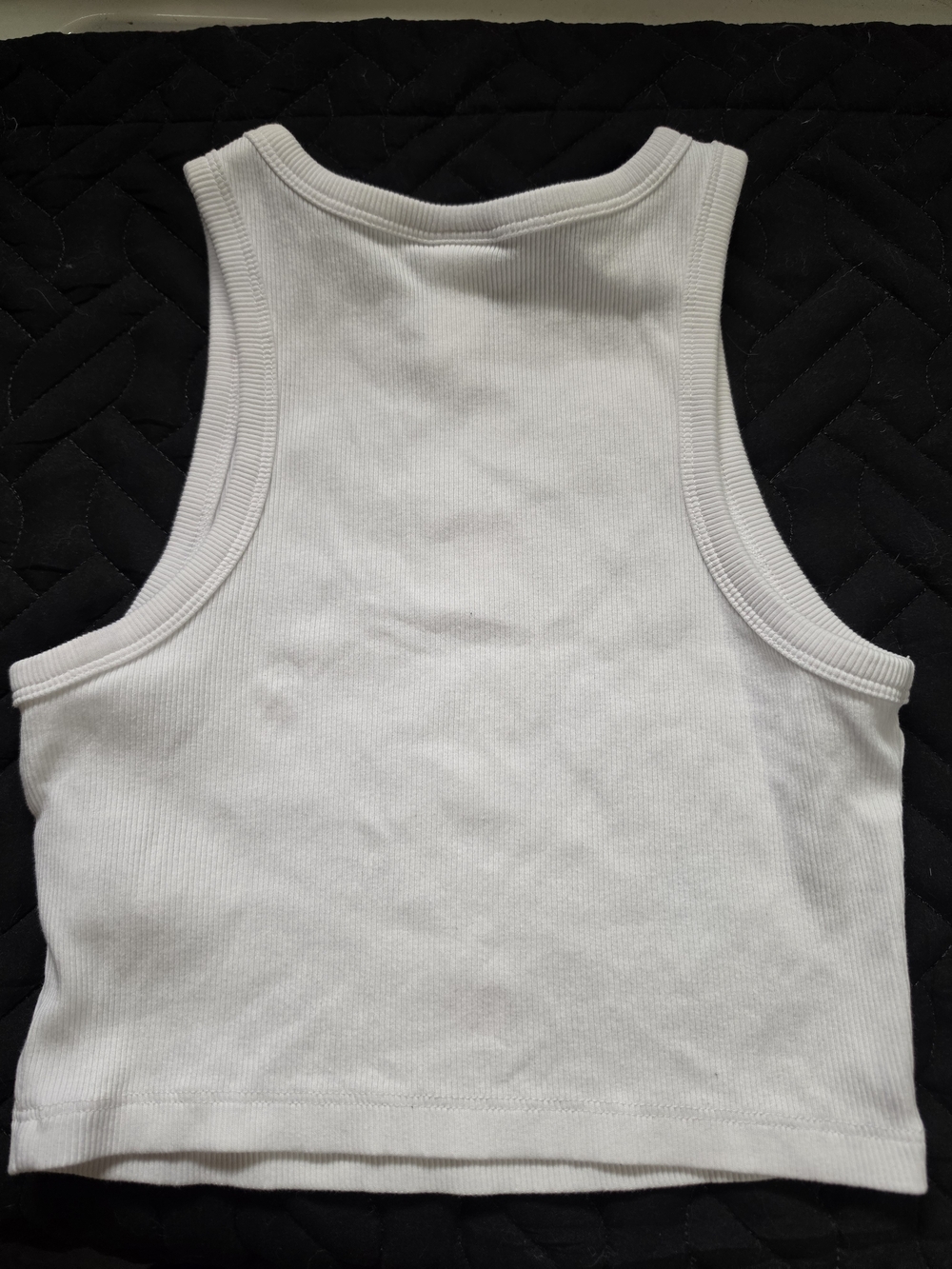 H&M White Ribbed Crop Tank - Picture 3 of 3